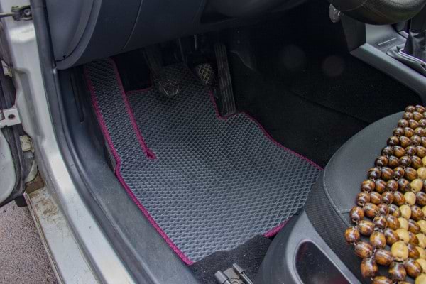 Килимки з екошкіри в салон авто передні EVAtech для Octavia A5 (MT, 8 clips) Skoda 2004-2013 2 покоління Liftback EU (SK12150A2AV4BBB)