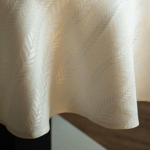 Фото - Скатертина кругла Едельвіка Касабланка 160 см молочна (116-23/00)