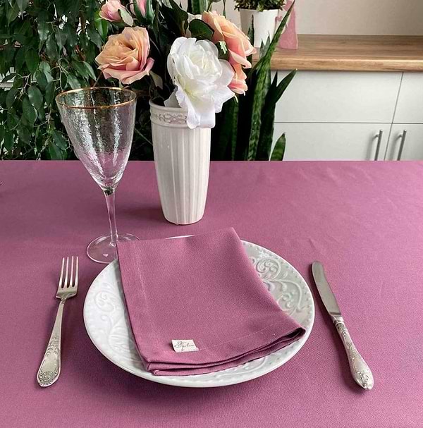 Фото - Скатертина прямокутна Прованс 180х145 Violet (021413)