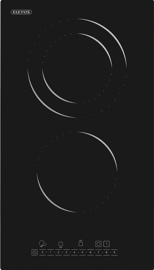 Фото - Варочная панель электрическая ELEYUS H3EBHG SL 30 BL V1