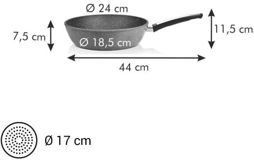 Фото - Сковорода універсальна tescoma i-PREMIUM Stone 24 см (602434)