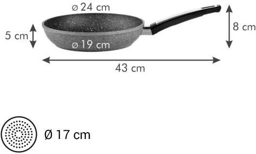 Фото - Сковорода універсальна tescoma i-PREMIUM Stone 24 см (602424)