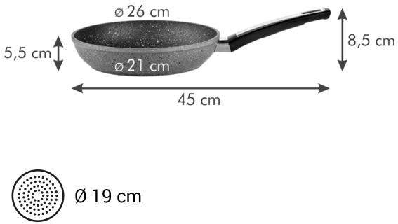 Фото - Сковорода универсальная tescoma i-PREMIUM Stone 26 см (602426)