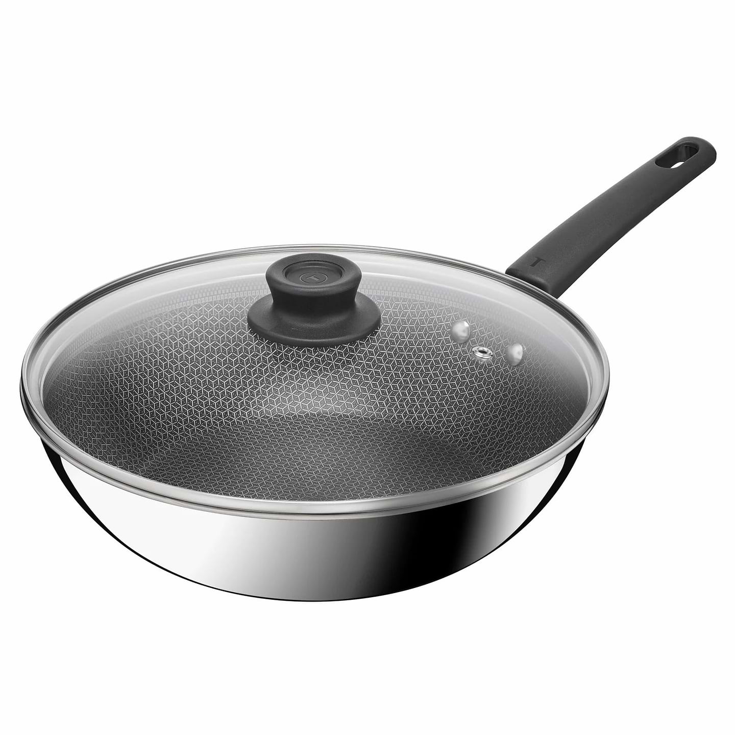 Сковорода ВОК Tefal E3411655 Emotion+ Power 28 см з кр.
