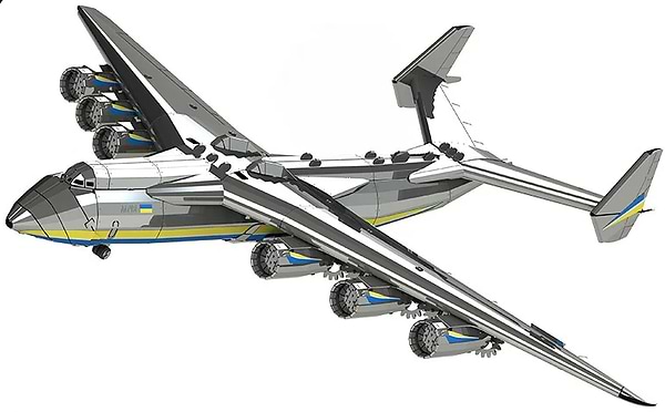 Фото - Металевий конструктор Metal Time механічний літак Мрія АН-225 офіційне видання (MT001)