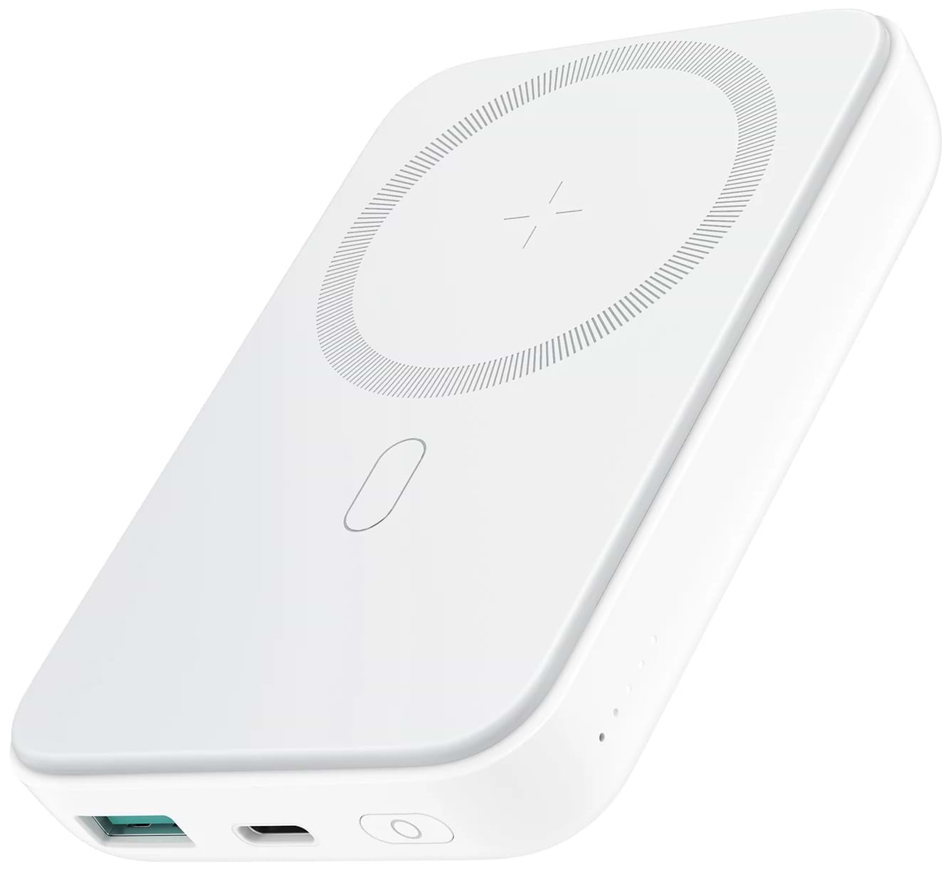 Батарея мобільна Joyroom Magnetic Wireless 10000mAh JR-W020 20W QC USB-C In/Out White (6941237119698) - Фото 1