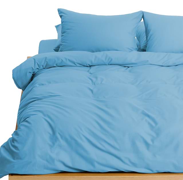 Комплект постільної білизни MirSon 160х220 см 008 Sky Blue Soft Touch of Satin (2200011279541)