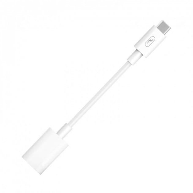 Перехідник аудіо SkyDolphin OT02 OTG USB Type-C - USB (M/F) White (ADPT-00018)