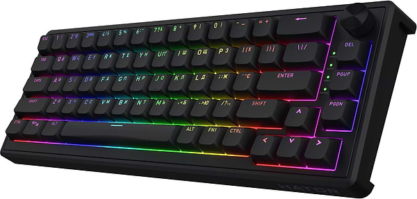 Фото - Клавиатура проводная игровая Hator Skyfall 65 Black (HTK1160UA)