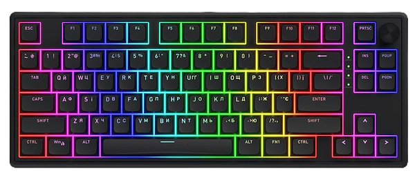 Фото - Клавиатура проводная игровая Hator Skyfall 80 Black-Black (HTK1180UA)