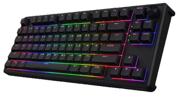 Фото - Клавиатура проводная игровая Hator Skyfall 80 Black-Black (HTK1180UA)