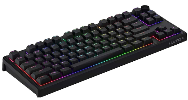 Фото - Клавиатура проводная игровая Hator Skyfall 80 Black-Black (HTK1180UA)