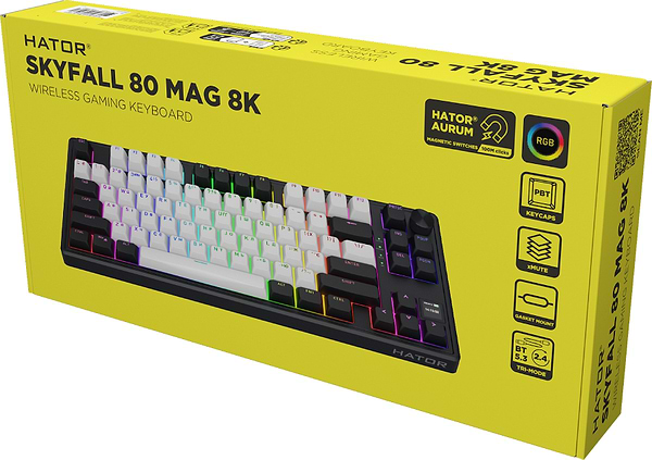 Фото - Клавиатура беспроводная игровая Hator Skyfall 80 MAG ULTIMA 8K (HTK3880UA) black-white