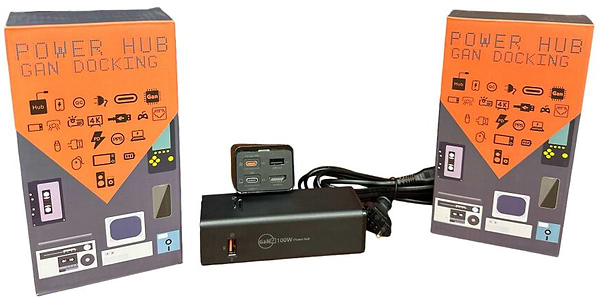 Фото - Мережевий зарядний пристрій XOKO Power Hub QC-700 7 в 1 GAN 100W PD QC USDB 3.1 HDMI micro SD reader (CD00608)