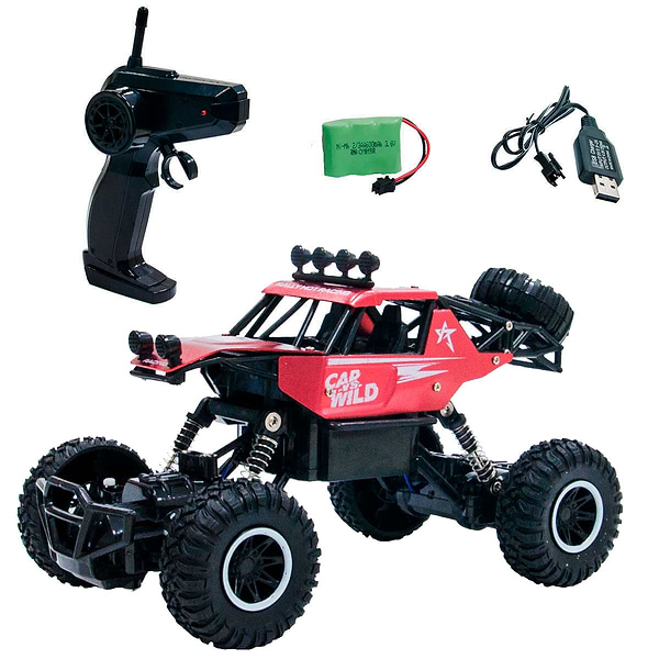 Фото - Радіокерована машинка 1:20 Sulong Toys Off-Road Crawler – Car VS Wild (красный, аккум. 3,6V, метал. корпус) (SL-109AR)