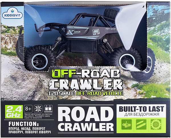 Фото - Радіокерована машинка 1:20 Sulong Toys Off-Road Crawler – Rock Sport (черный, аккум. 3,6V, метал. корпус) (SL-110AB)