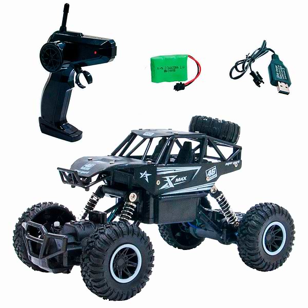 Фото - Радіокерована машинка 1:20 Sulong Toys Off-Road Crawler – Rock Sport (черный, аккум. 3,6V, метал. корпус) (SL-110AB)