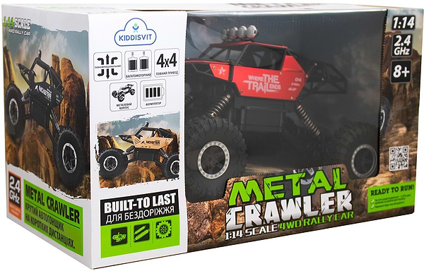 Фото - Радіокерована машинка
Sulong Toys WHERE THE TRAIL ENDS (червоний, акум. 7.2V, метал. корпус, 1:14) (SL-121RHMR)