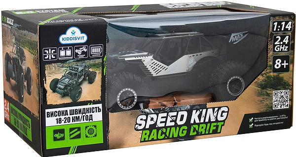 Фото - Радіокерована машинка
 Sulong Toys SPEED KING (сірий, метал. корпус, акум. 6V, 1:14)
