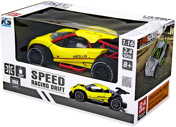 Фото - Радіокерована машинка Sulong Toys SPEED RACING DRIFT з р/к - AEOLUS (жовтий, акум.3,7V, 1:16) (SL-284RHY)