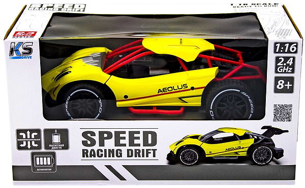 Фото - Радіокерована машинка Sulong Toys SPEED RACING DRIFT з р/к - AEOLUS (жовтий, акум.3,7V, 1:16) (SL-284RHY)
