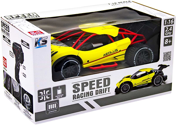 Фото - Радіокерована машинка Sulong Toys SPEED RACING DRIFT з р/к - AEOLUS (жовтий, акум.3,7V, 1:16) (SL-284RHY)