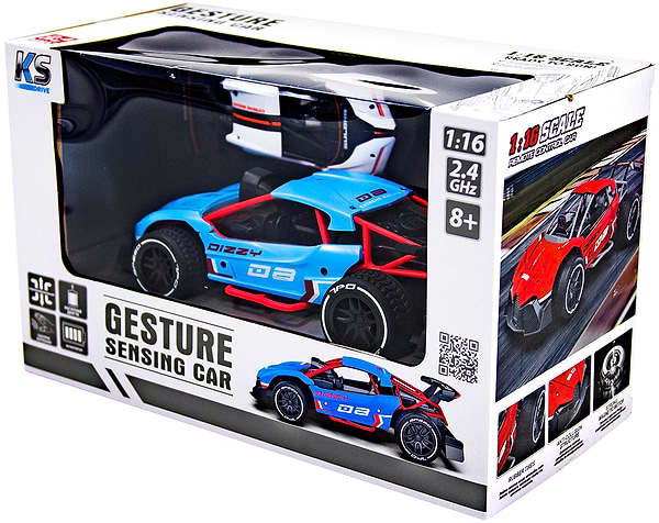 Фото - Радіокерована машинка Sulong Toys GESTURE SENSING з р/к та з сенсорним керуванням - DIZZY (блакитний, акум.3,7V, 1:16) (SL-285RHB)