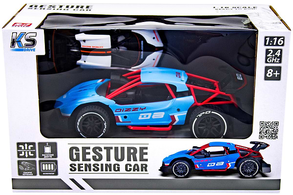 Фото - Радіокерована машинка Sulong Toys GESTURE SENSING з р/к та з сенсорним керуванням - DIZZY (блакитний, акум.3,7V, 1:16) (SL-285RHB)