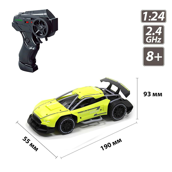Фото - Радиоуправляемая машинка 1:24 Sulong Toys SPEED RACING DRIFT на р/у – MASK (зеленый, 1:24) (SL-290RHGR)