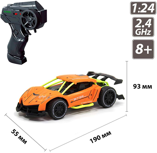 Фото - Радіокерована машинка
Sulong Toys SPEED RACING DRIFT з р/к - BITTER (оранжевий, 1:24) (SL-291RHO)