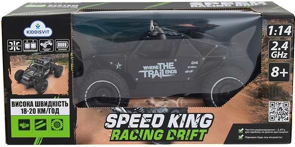 Фото - Радиоуправляемая машинка Sulong Toys OFF-ROAD CRAWLER на р/у – RACE (матовый черный, металл. корпус, аккум.6V, 1:14) (SL-309RHMBl)