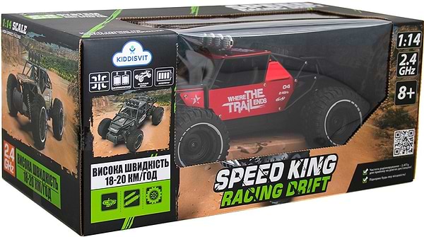 Фото - Радіокерована машинка
 Sulong Toys OFF-ROAD CRAWLER з р/к - RACE (матовий червоний, метал. корпус, акум.6V, 1:14) (SL-309RHMR)
