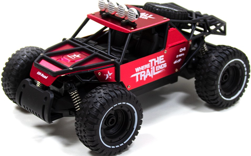 Радиоуправляемая машинка Sulong Toys OFF-ROAD CRAWLER на р/у – RACE (матовый красный, металл. корпус, аккум.6V, 1:14) (SL-309RHMR)