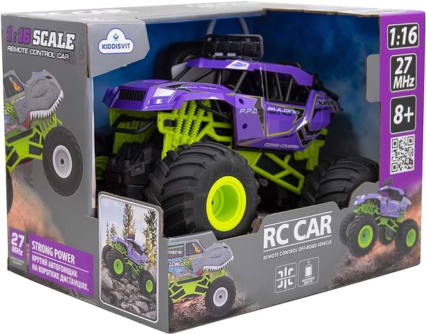 Фото - Радіокерована машинка Sulong Toys BIGFOOT OFF-ROAD з р/к – VIOLET (1:16, 27 МГц (MHz)) (SL-358RHV)