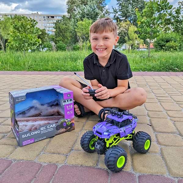 Фото - Радіокерована машинка Sulong Toys BIGFOOT OFF-ROAD з р/к – VIOLET (1:16, 27 МГц (MHz)) (SL-358RHV)