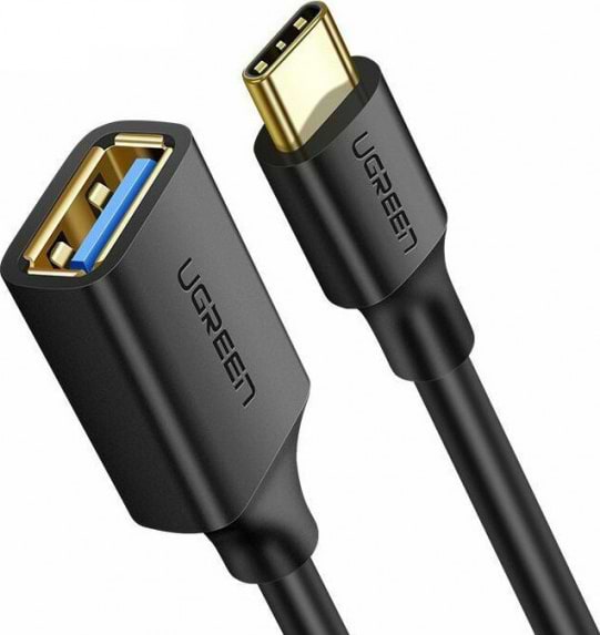 Перехідник UGREEN US154 USB Type-C - USB 3.0 OTG 10 cm Black (30701) - Фото 1