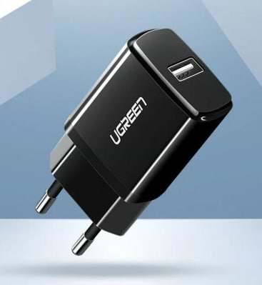 Фото - Мережевий зарядний пристрій UGREEN ED011 1xUSB 10W/2.1A Black (50459)