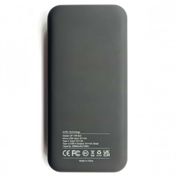 Фото - Батарея мобильная Griffin 20 000 mAh Black (GP-149-BLK)