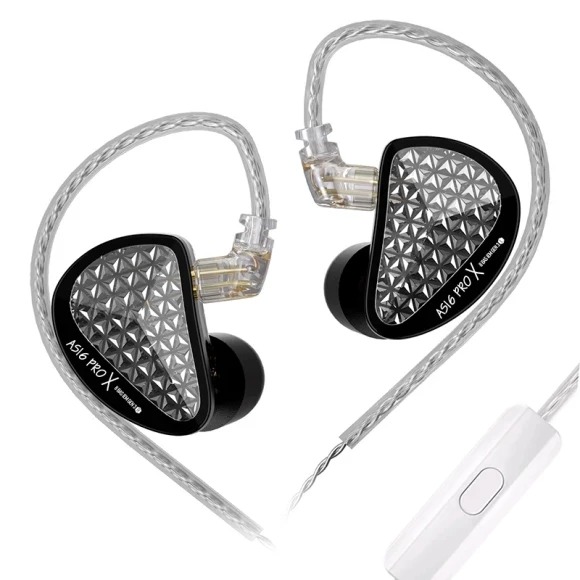 Наушники вкладыши проводные Knowledge Zenith AS16 PRO X Black Mic