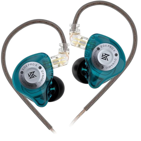 Фото - Уцінка - Навушники вкладиші дротові Knowledge Zenith EDX Pro X Cyan Mic Фото - Уцінка - Навушники вкладиші дротові Knowledge Zenith EDX Pro X Cyan Mic