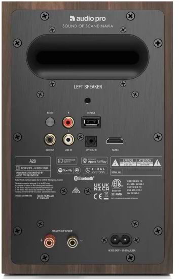 Фото - Компьютерная акустика компактная 2.0 Audio Pro A28 Walnut