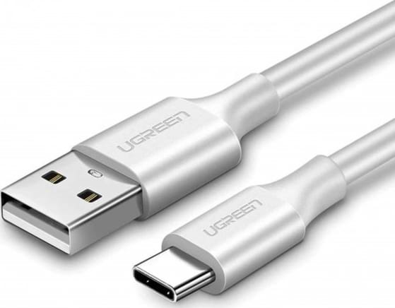 Кабель синхронізації даних UGREEN US287 USB-A 2.0 - USB Type-C 1.5 m White (60122) - Фото 1