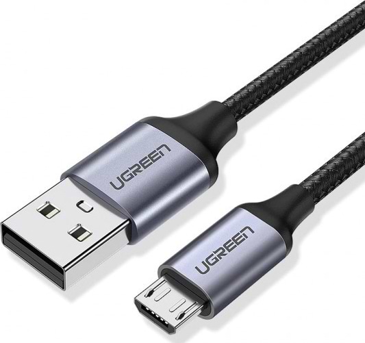 Фото - Кабель UGREEN US290 USB-A 2.0 - MicroUSB Aluminum Braid 1.5 m Black (60147) Фото - Кабель UGREEN US290 USB-A 2.0 - MicroUSB Aluminum Braid 1.5 m Black (60147)