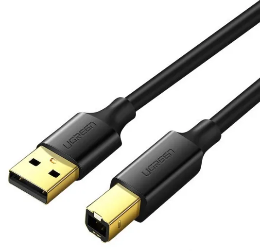 Кабель USB type A - USB type B UGREEN US135 USB-A 2.0 - USB-B 2.0 1.5 m Black (10350) - Фото 1