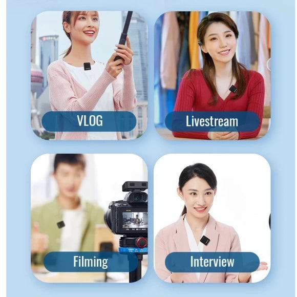 Фото - Микрофон для видеокамеры Takstar V1 Dual Wireless Video Microphone for Apple