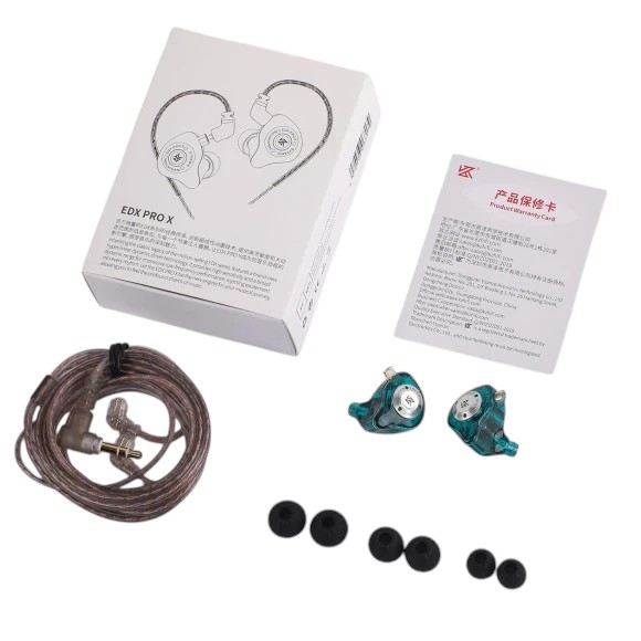 Фото - Уцінка - Навушники вкладиші дротові Knowledge Zenith EDX Pro X Cyan Mic