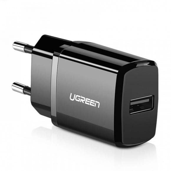Фото - Мережевий зарядний пристрій UGREEN ED011 1xUSB 10W/2.1A Black (50459)