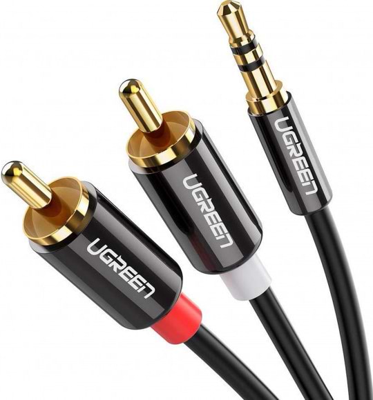 Фото - Кабель 3.5 мм - RCA UGREEN AV116 3.5 mm to 2RCA 2 m Black (10584)
