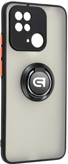 Чехол для смартфона Armorstandart Frosted Matte Ring for Xiaomi Redmi 10C Black (ARM68366) - Фото 1