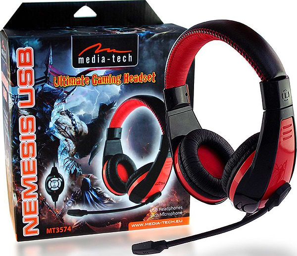 Фото - Гарнітура дротова ігрова Media-Tech NEMESIS USB (MT3574)